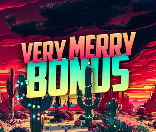 Very Merry Bonus promotional logo