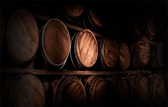 An image of wine barrels.