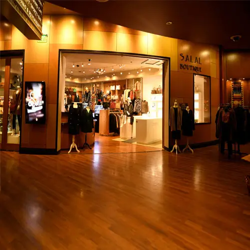 An imaging showing the entrance to the Salal Boutique.